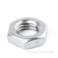 M10 stainless steel hex thin nuts